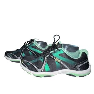 Ryka‎ Influence Shoes Training Walking Black/Teal Comfort Womens Size 9 Sneakers